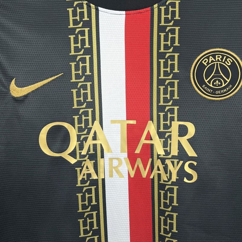 2025-26 PSG Black and Gold Edition Football jersey