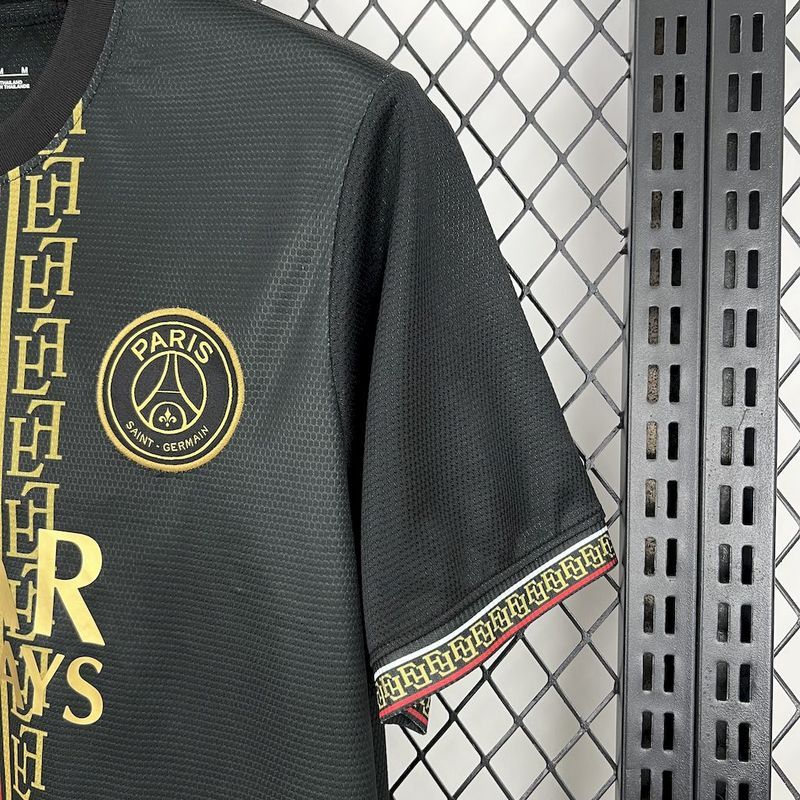 2025-26 PSG Black and Gold Edition Football jersey