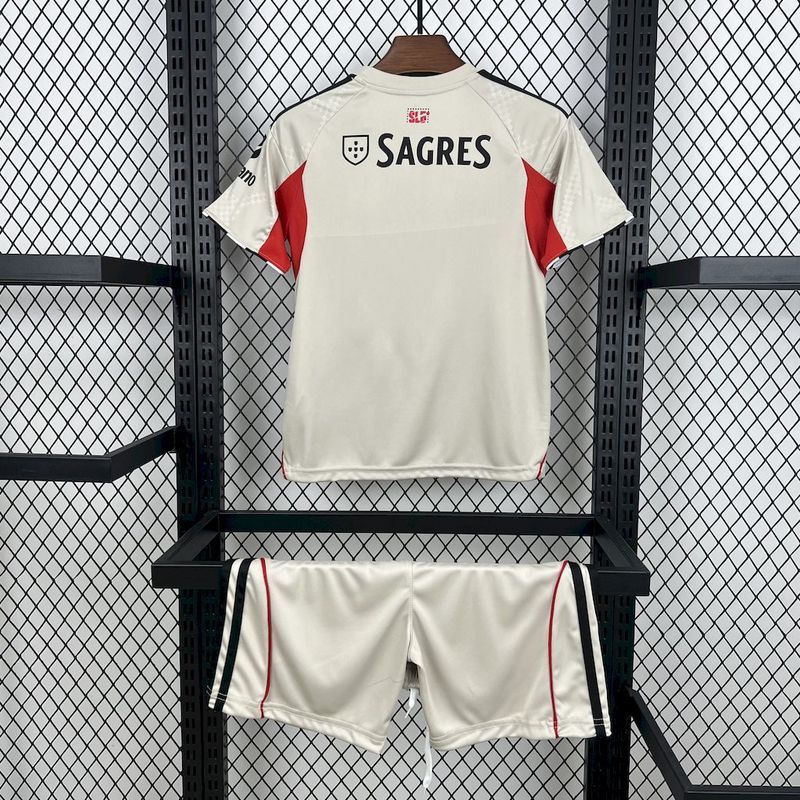 2025-26 Benfica Away Kids Football jersey