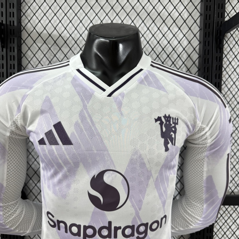 Player 2025-26 Manchester United Third Away Long sleeve Football jersey