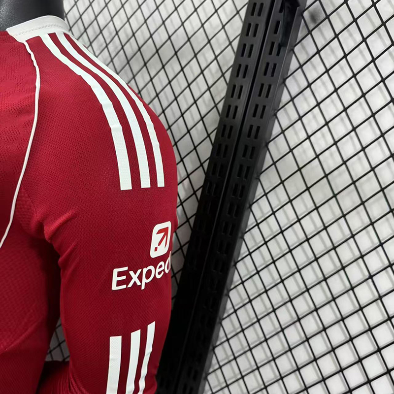 Player 2025-26 Liverpool Home Long sleeves Football jersey
