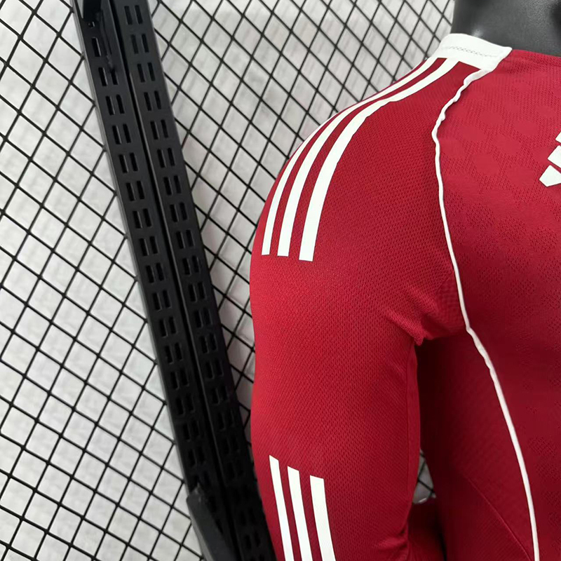 Player 2025-26 Liverpool Home Long sleeves Football jersey