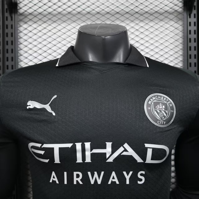 Player 2025-26 Manchester City Third Away long sleeves football jersey