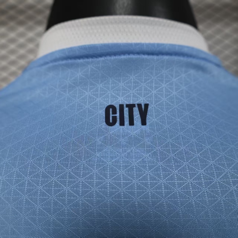 Player 2025-26 Manchester City Home long sleeves Football jersey