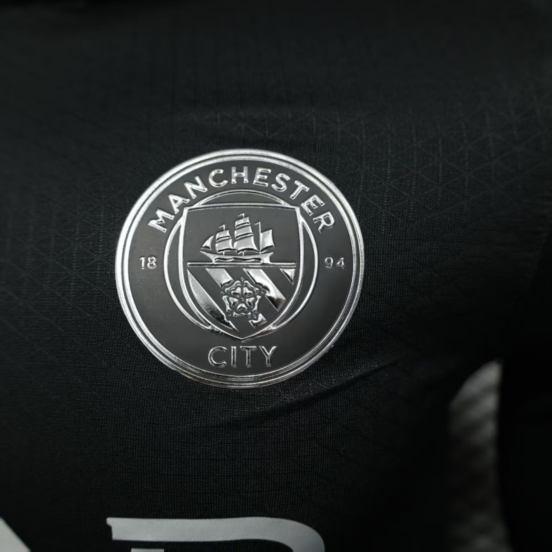 Player 2025-26 Manchester City Third Away long sleeves football jersey