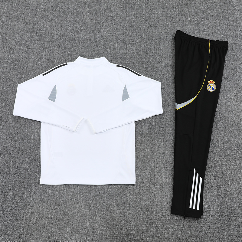 2025-26 Real Madrid White Special Edition Long Sleeve Training Suit