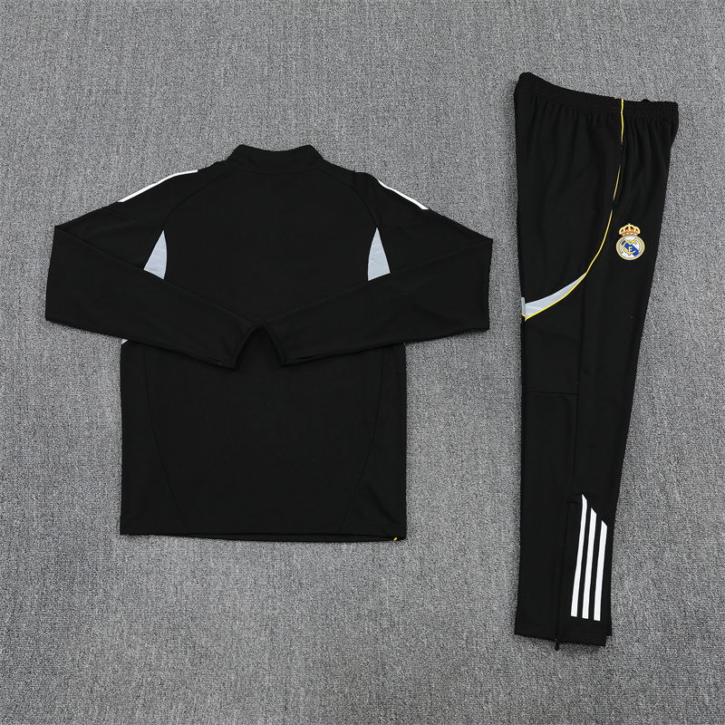 2025-26 Real Madrid black Special Edition Long Sleeve Training Suit