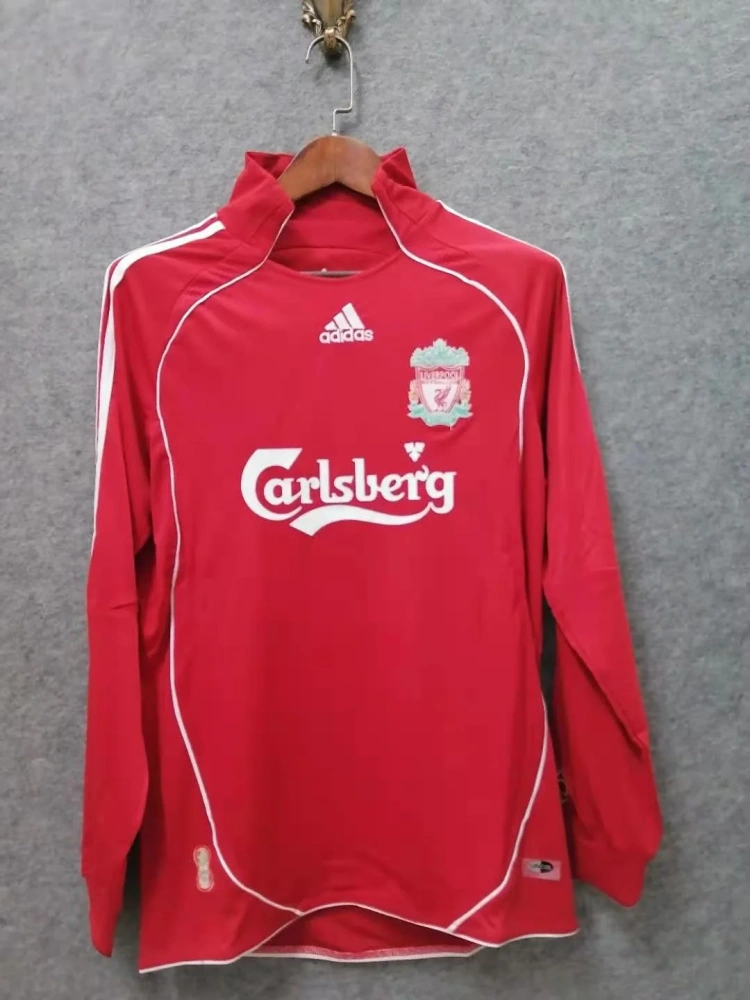 Retro 2006-07 Liverpool Home Long Sleeve Football jersey retro