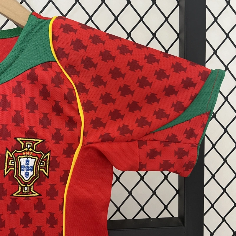 retro kids 2004 kids Portugal Home football jersey retro