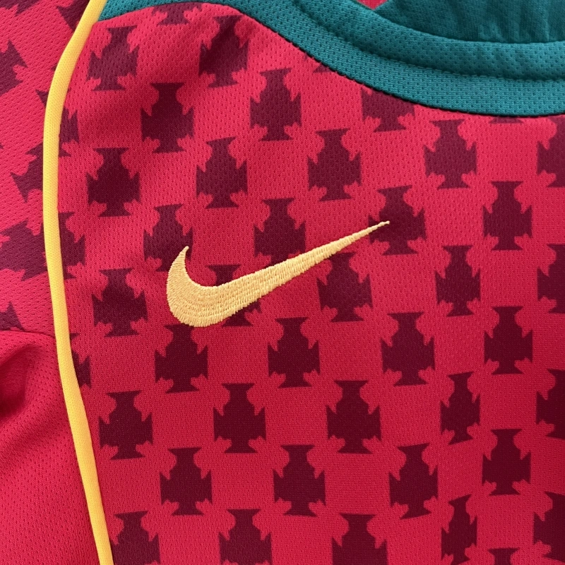 retro kids 2004 kids Portugal Home football jersey retro