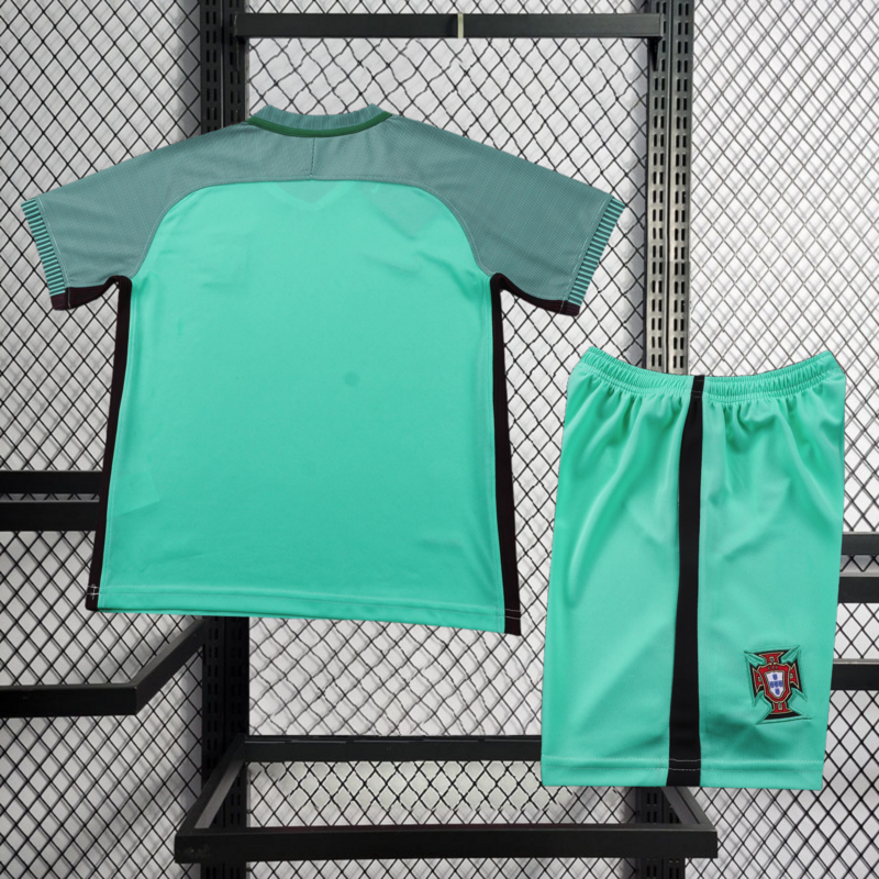 Retro KIDS 2016 KIDS Portugal Away Football jersey retro