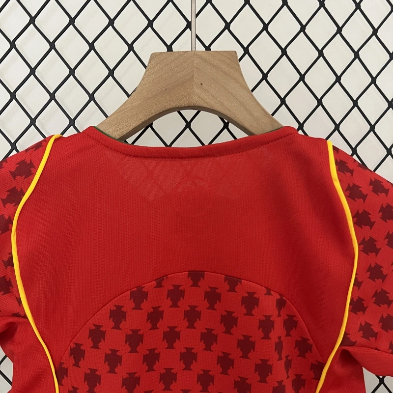 retro kids 2004 kids Portugal Home football jersey retro
