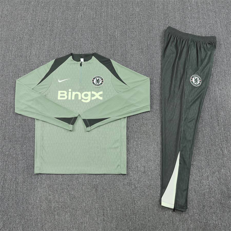2025-26 Chelsea Light Green [Player] Long Sleeve Training Suit