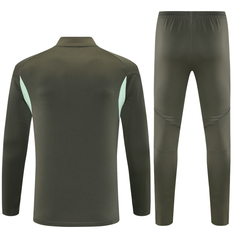2025-26 Real Madrid khaki long sleeved training uniform