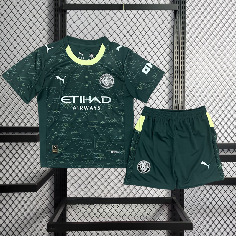 2025-26 Manchester City Fourth away kids Football jersey