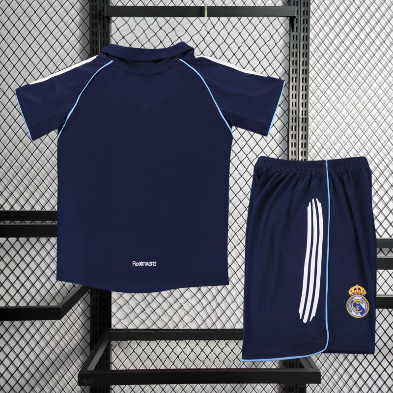 Retro kids 2005-06 KIDS Real Madrid Away Retro Football jersey