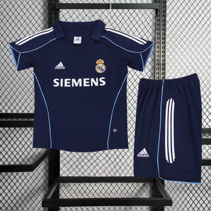 Retro kids 2005-06 KIDS Real Madrid Away Retro Football jersey