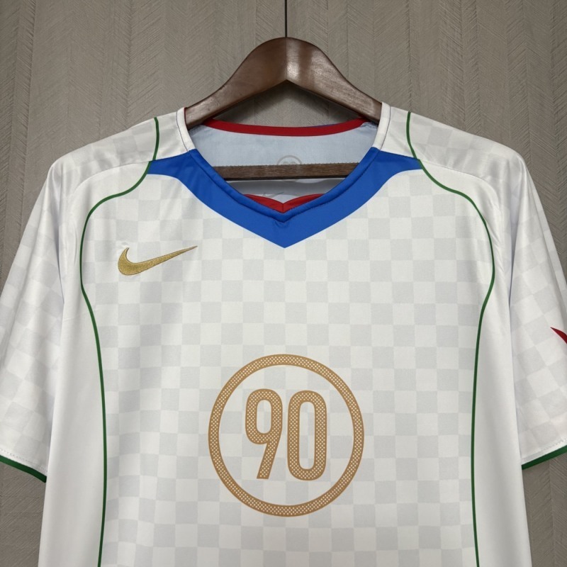 2025 Nike T90 in white and blue Football jersey
