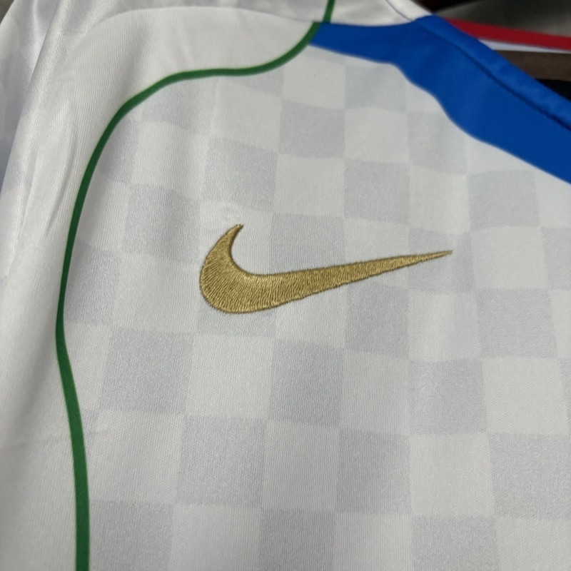 2025 Nike T90 in white and blue Football jersey