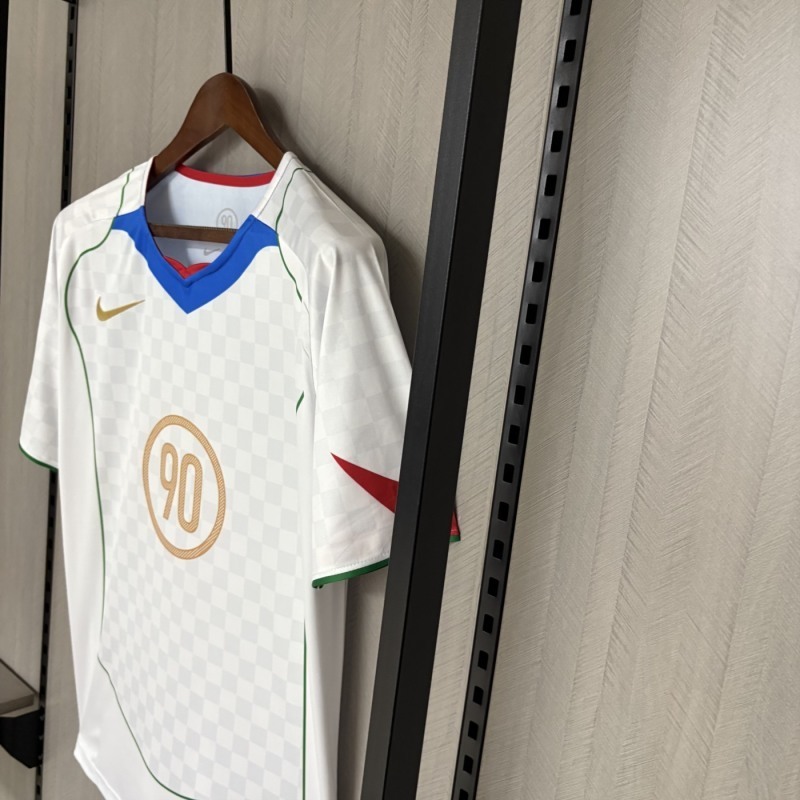 2025 Nike T90 in white and blue Football jersey