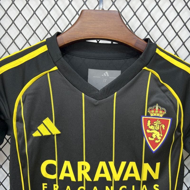 2025-26 Real Zaragoza Away Kids Football jersey