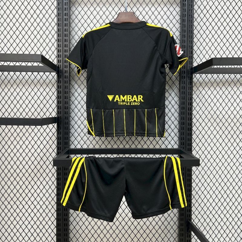 2025-26 Real Zaragoza Away Kids Football jersey
