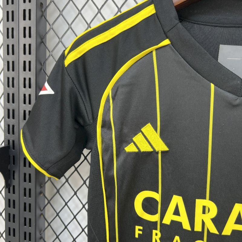 2025-26 Real Zaragoza Away Kids Football jersey