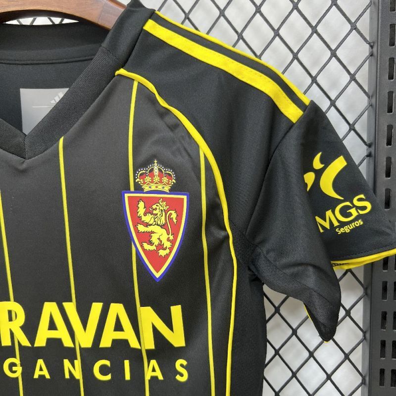 2025-26 Real Zaragoza Away Kids Football jersey