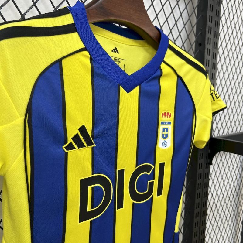 2025-26 Real Oviedo away kids Football jersey