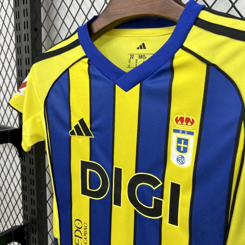 2025-26 Real Oviedo away kids Football jersey