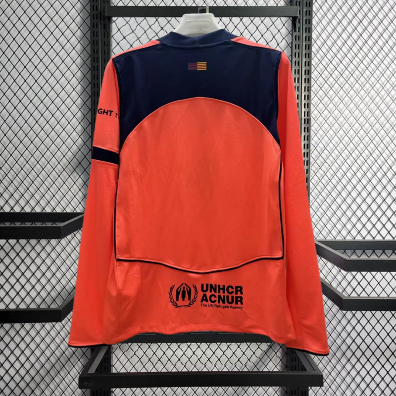 2025-26 Barcelona Third Away long sleeves Football jersey