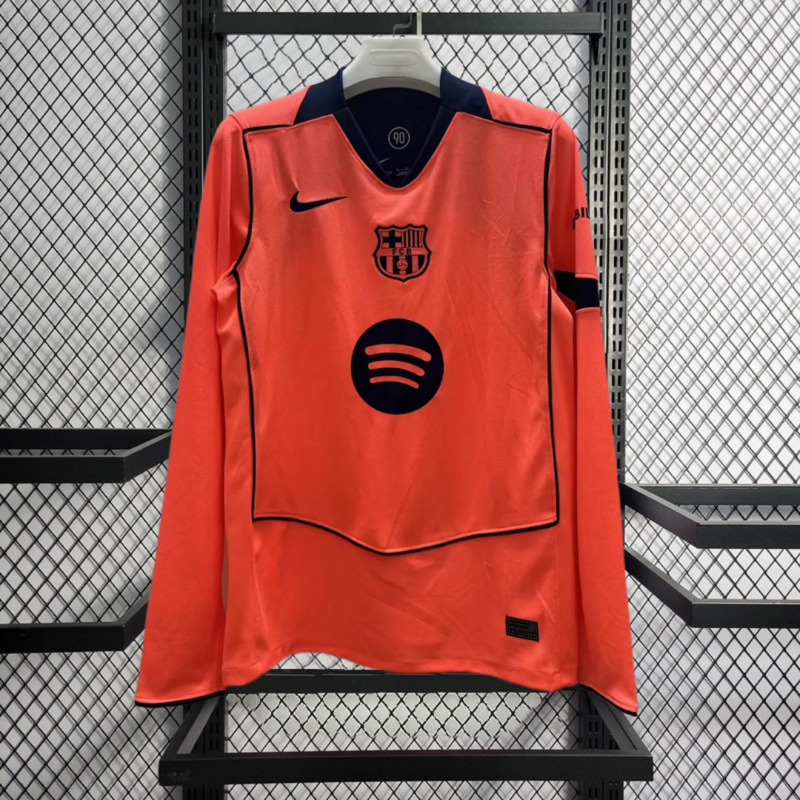 2025-26 Barcelona Third Away long sleeves Football jersey