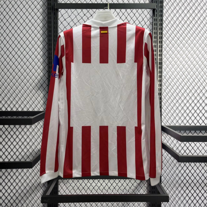 2025-26 Atletico Madrid Home Long Sleeves Jersey