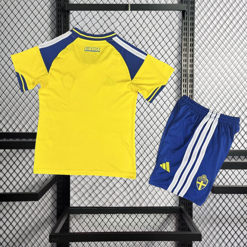 2026 Sweden Home kids Football jersey