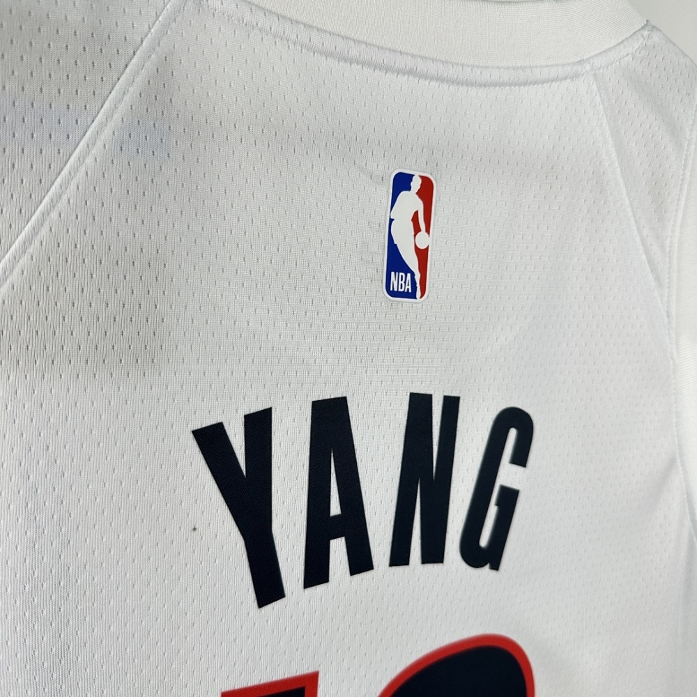 2026 NBA Portland Trail Blazers 16 YANG Basketball Jersey