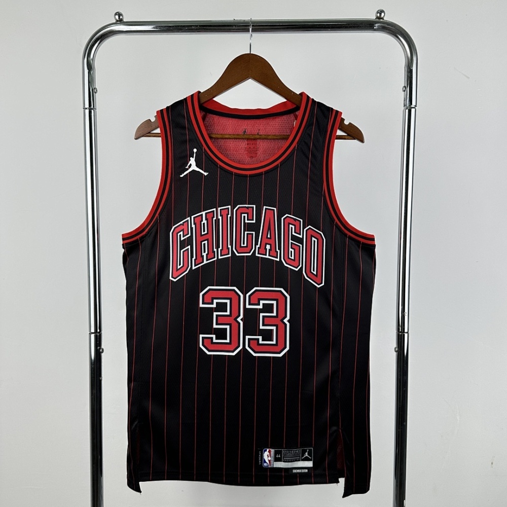 2026 NBA Chicago Bulls 33 PIPPEN Basketball Jersey
