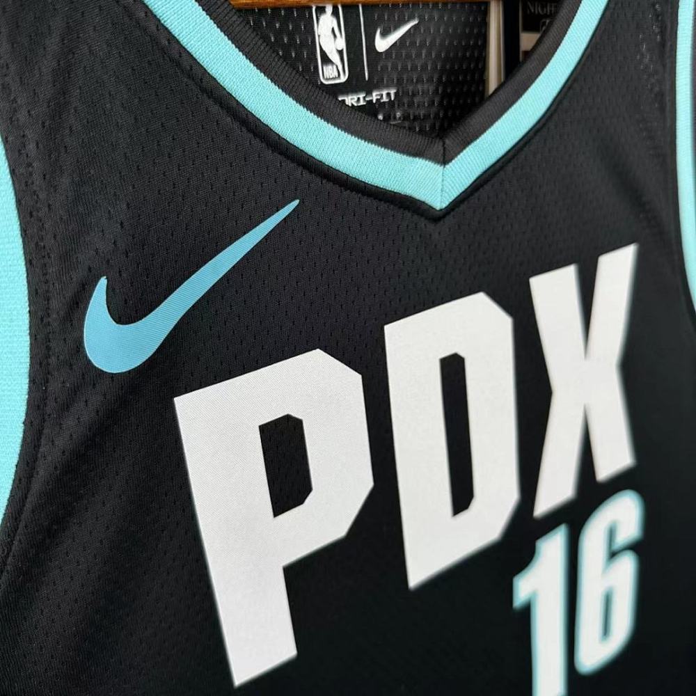 2026 NBA Portland Trail Blazers 16 YANG Basketball Jersey