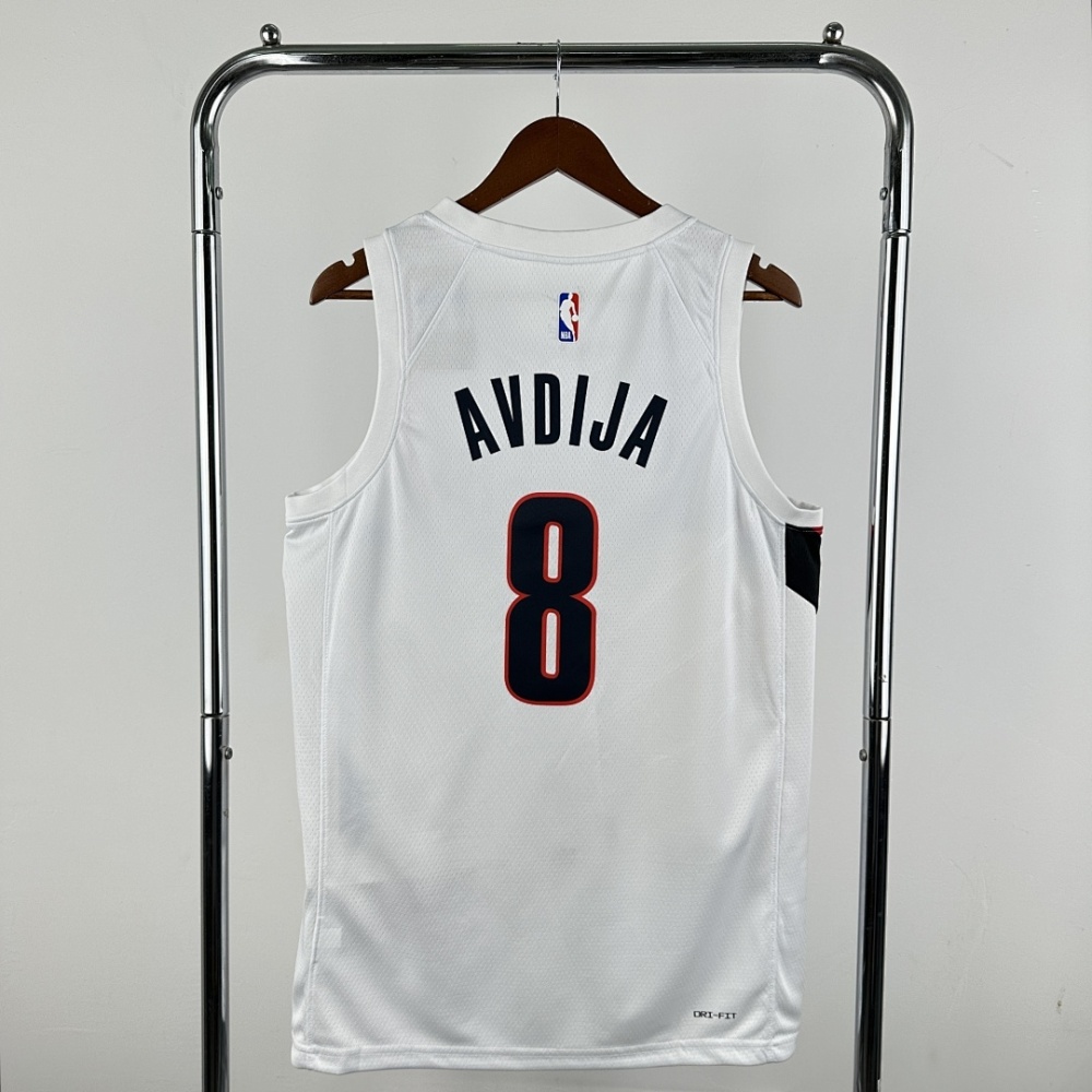 2026 NBA Portland Trail Blazers 8 AVDIJA Basketball Jersey