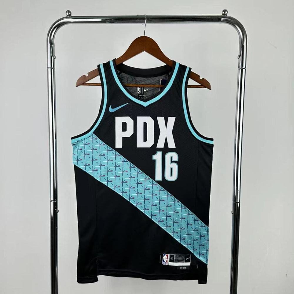 2026 NBA Portland Trail Blazers 16 YANG Basketball Jersey