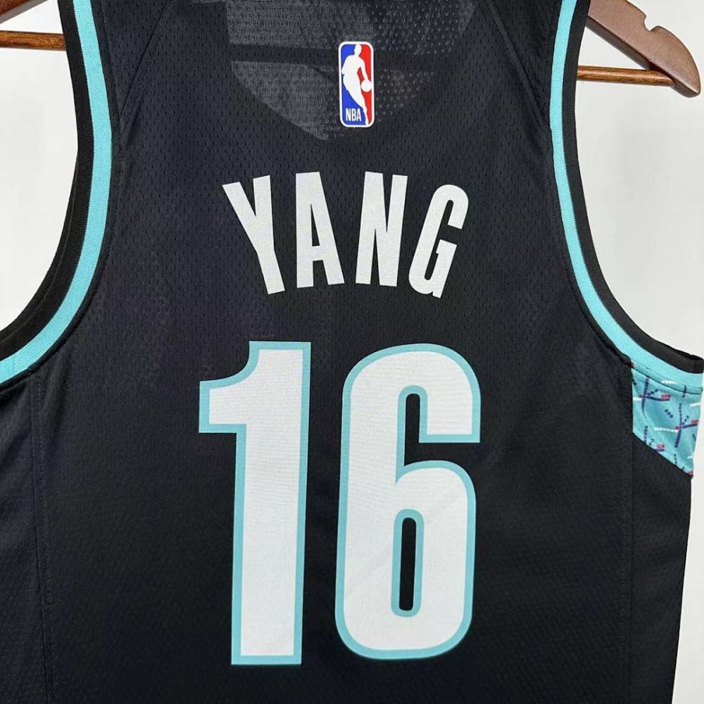 2026 NBA Portland Trail Blazers 16 YANG Basketball Jersey