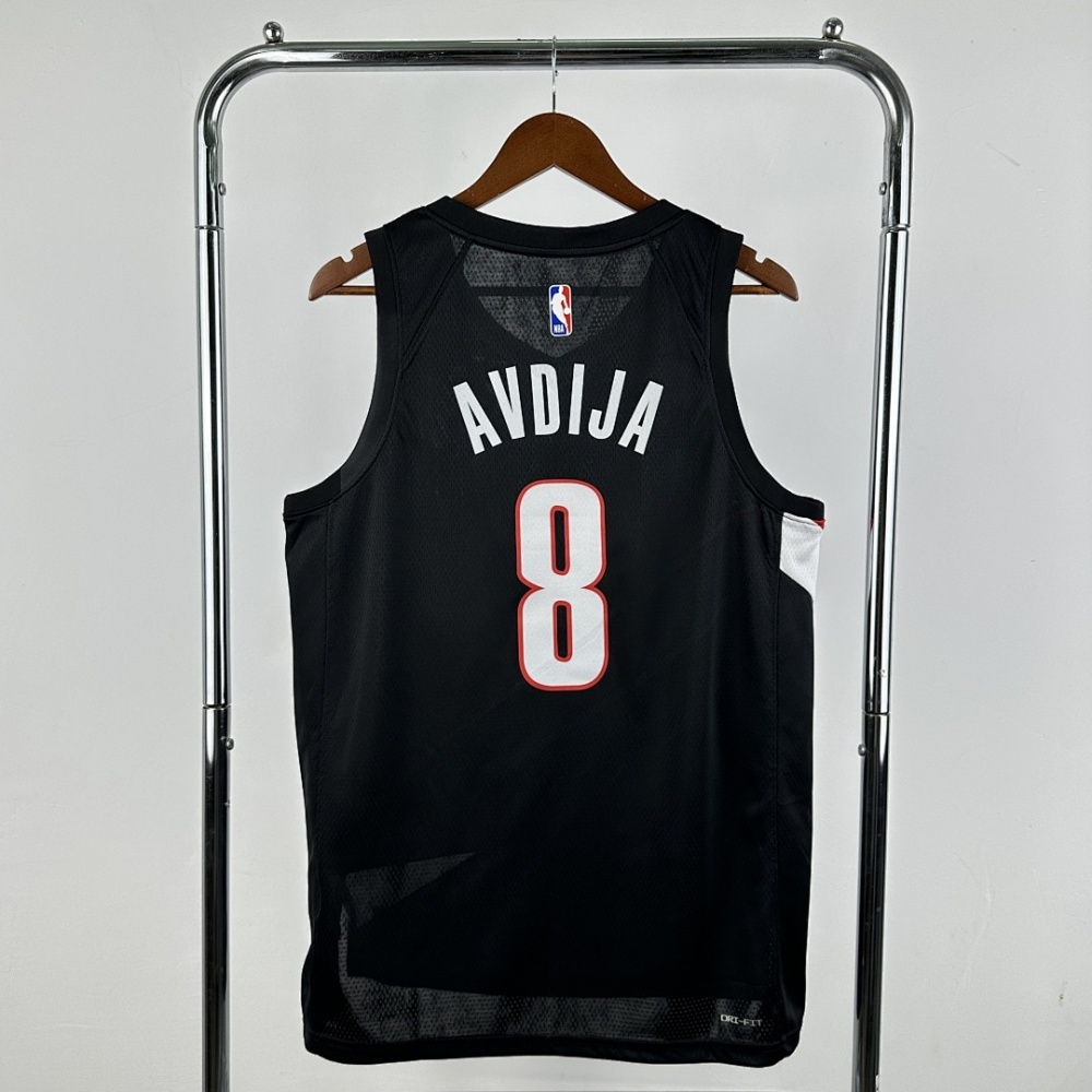 2026 NBA Portland Trail Blazers 8 AVDIJA Basketball Jersey