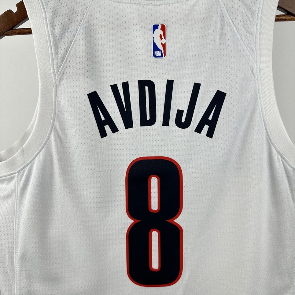 2026 NBA Portland Trail Blazers 8 AVDIJA Basketball Jersey