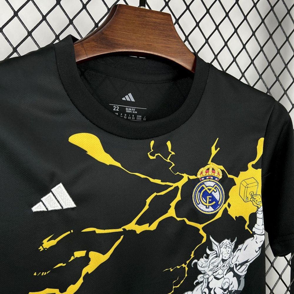 2025-26 Real Madrid Marvel collaboration edition Kids Football jersey