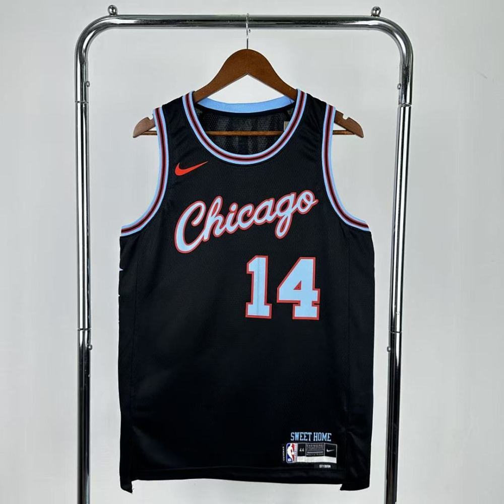 2026 NBA Chicago Bulls 14 BUZELIS Basketball Jersey