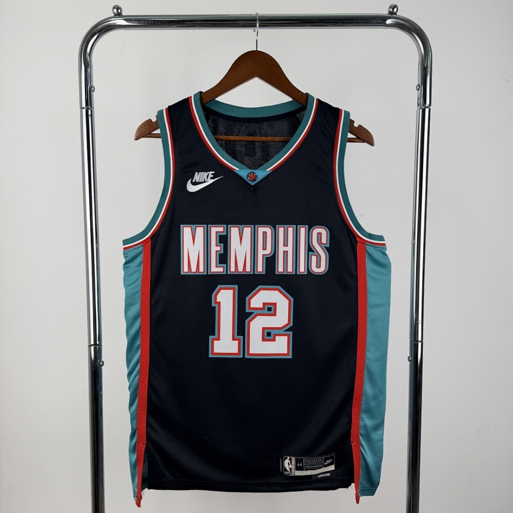 2026 NBA Memphis Grizzlies 12 MORANT Basketball Jersey