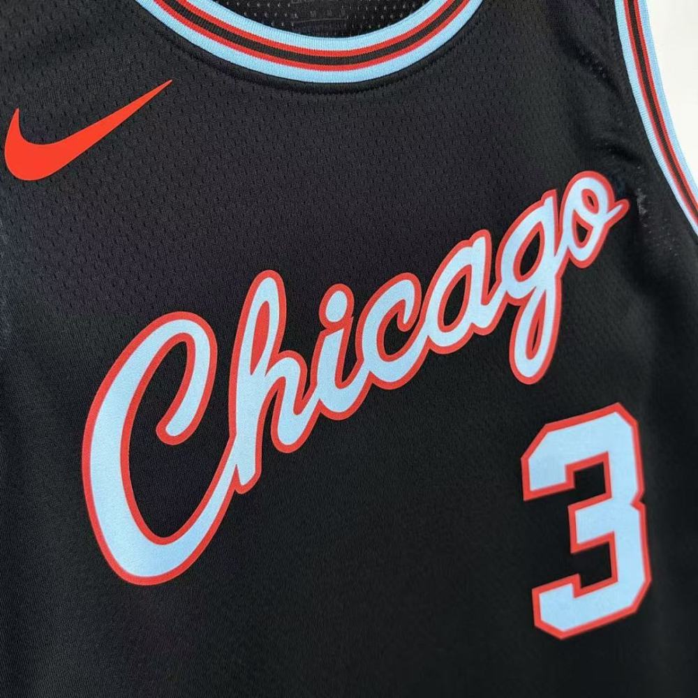 2026 NBA Chicago Bulls 3 GIDDEY Basketball Jersey
