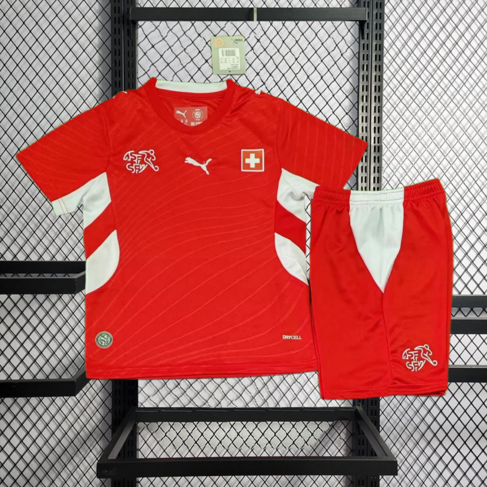 2026 Switzerland Home kids Football jersey