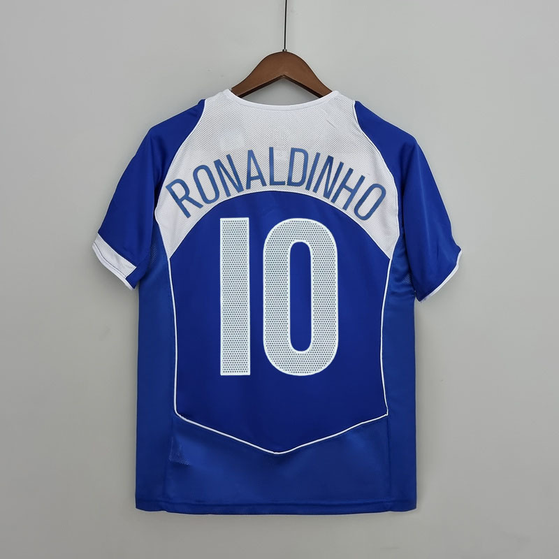 Retro 2004-06 Brazil away RONALDINHO KAKA CAFU R.CARLOS RONALDO Football jersey retro