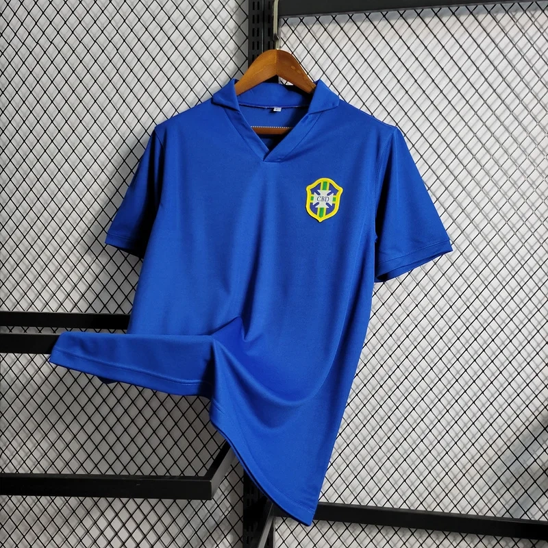Retro 1957-62 Brazil Away retro Football jersey