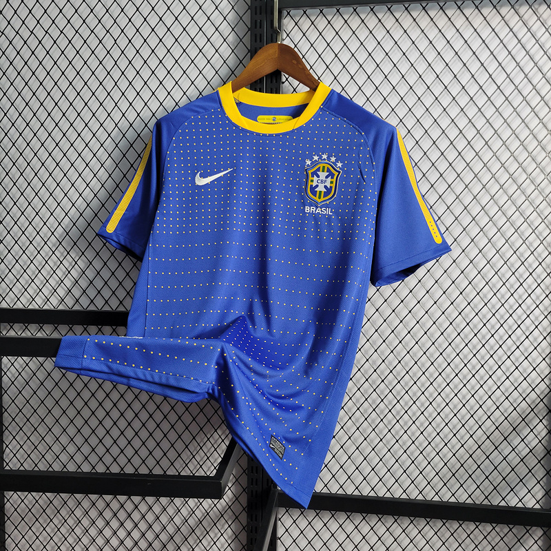 Retro 2010 Brazil away retro KAKA PATO ROBINHO LUCIO DAVID LUIZ Football jersey